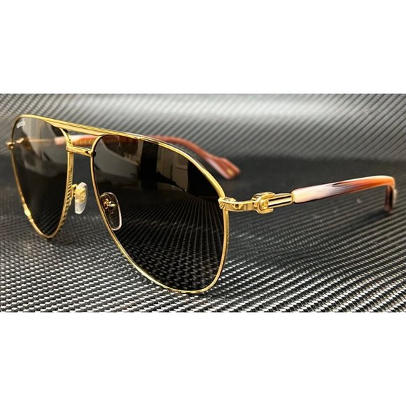 NEW! Gucci Large Men's Brown Sunglasses - Picture 1 of 4